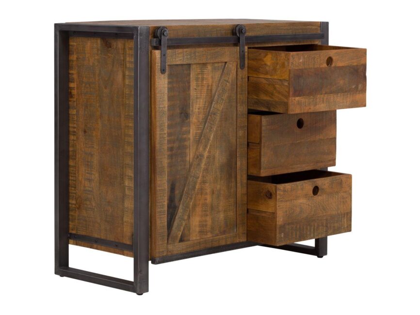 Virah Solid Wood Industrial Chest of Drawers Cabinet #1 - Duraster