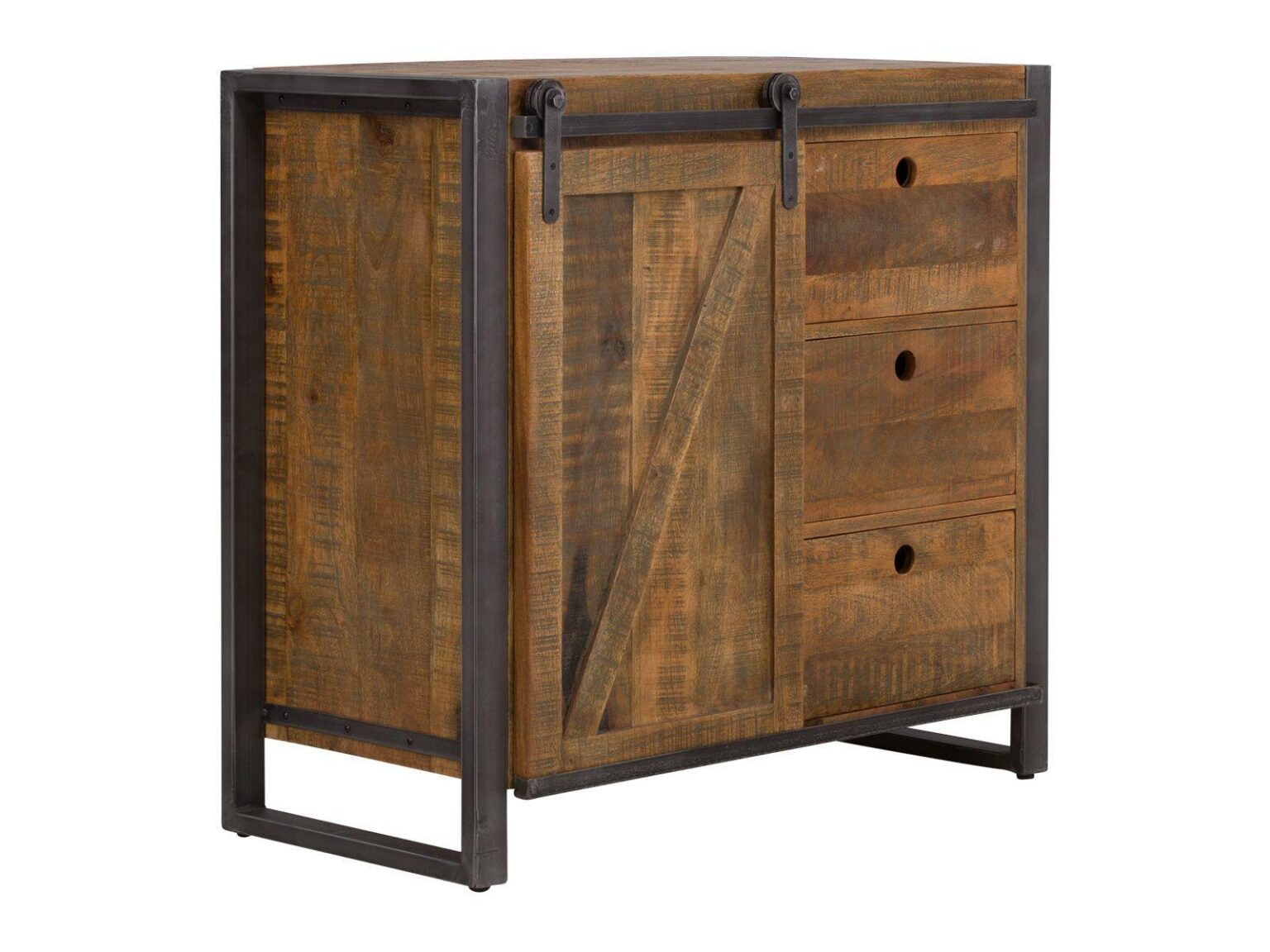 Virah Solid Wood Industrial Chest of Drawers Cabinet #1 - Duraster