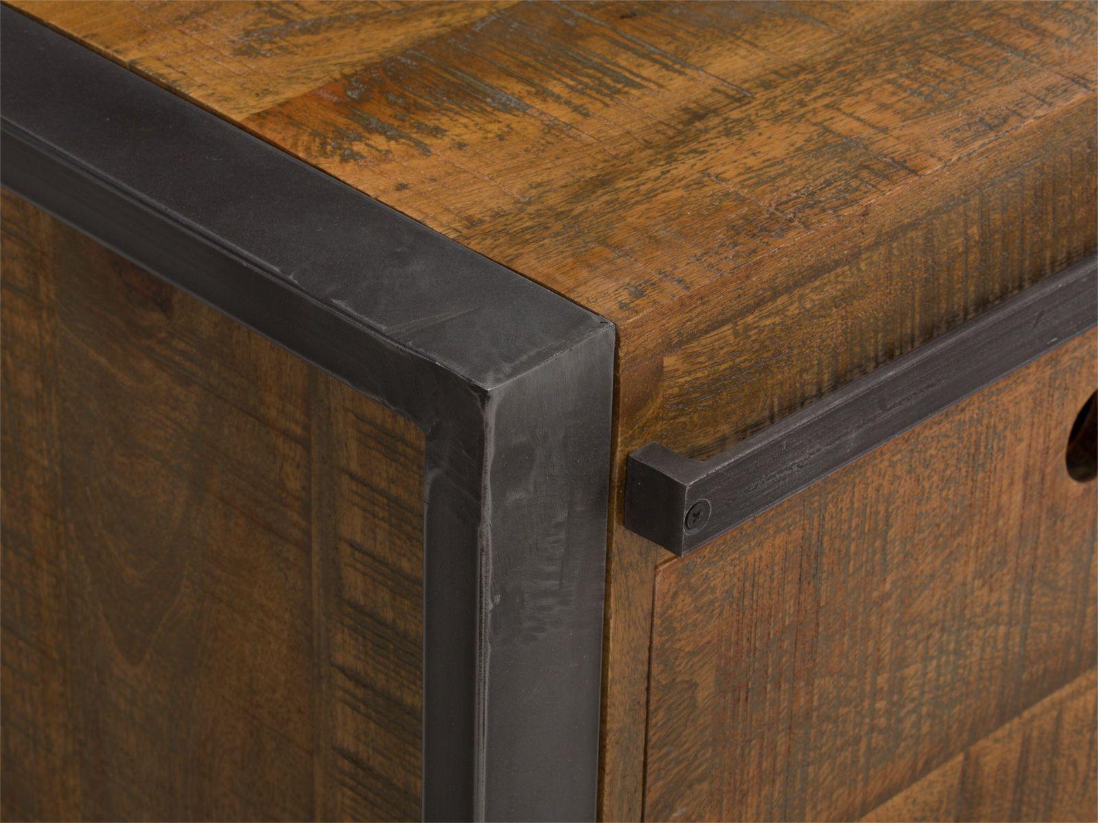 Virah Solid Wood Industrial Chest of Drawers Cabinet #1 - Duraster