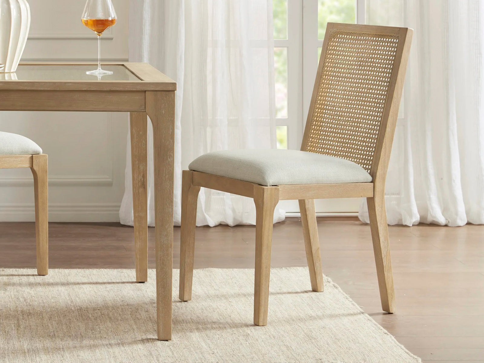 Wicker Solid Sheesham wood Dining Chair  #7