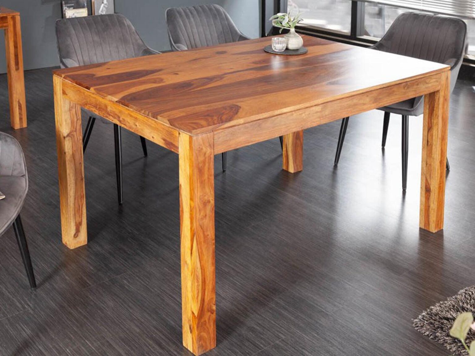 Vismit Solid Sheesham wood Dining Table  #6 - Duraster