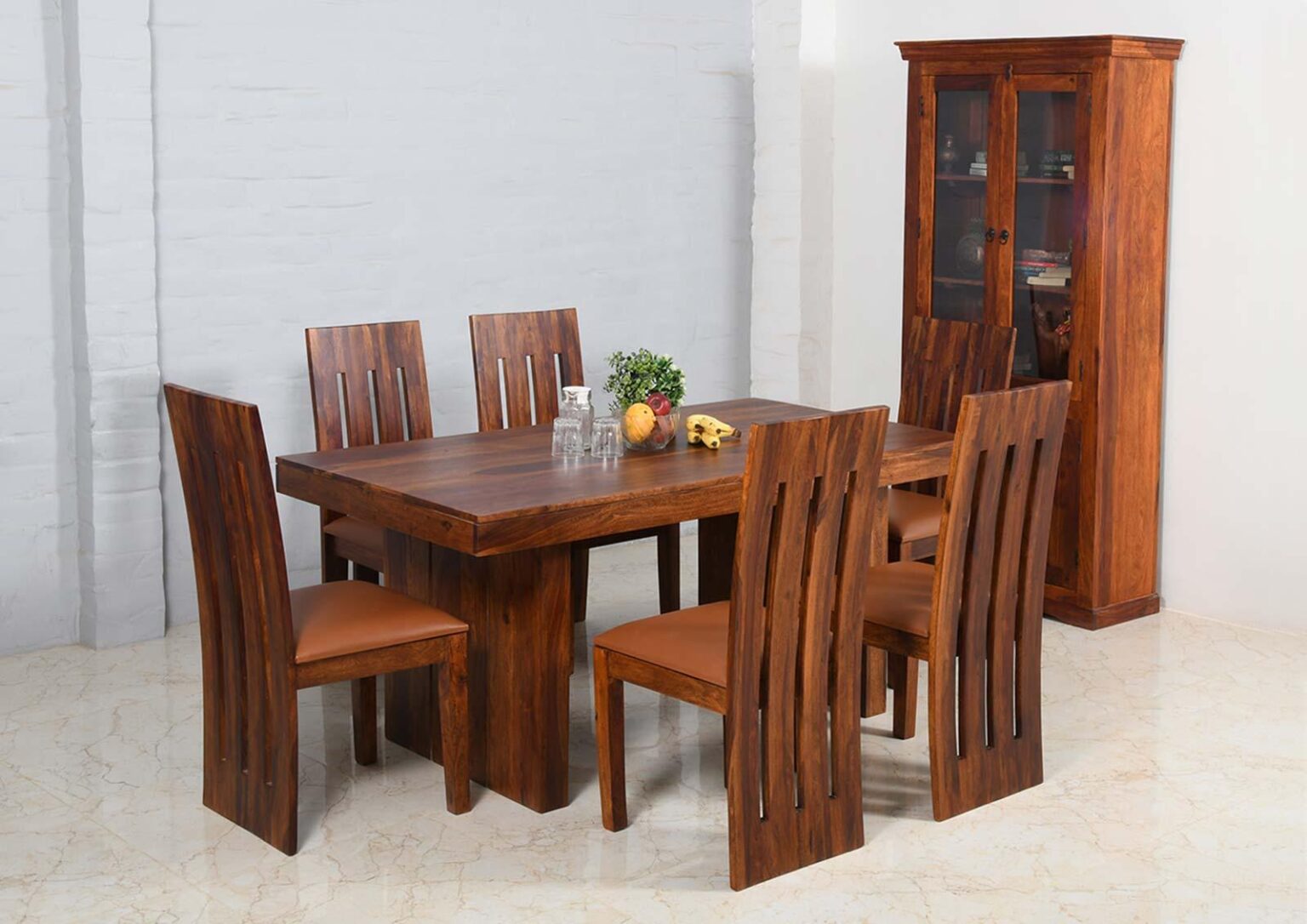 Sheesham Dining Set with Chair (6 Seater) - Duraster