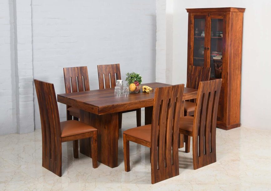 Sheesham Dining Set with Chair (6 Seater) - Duraster