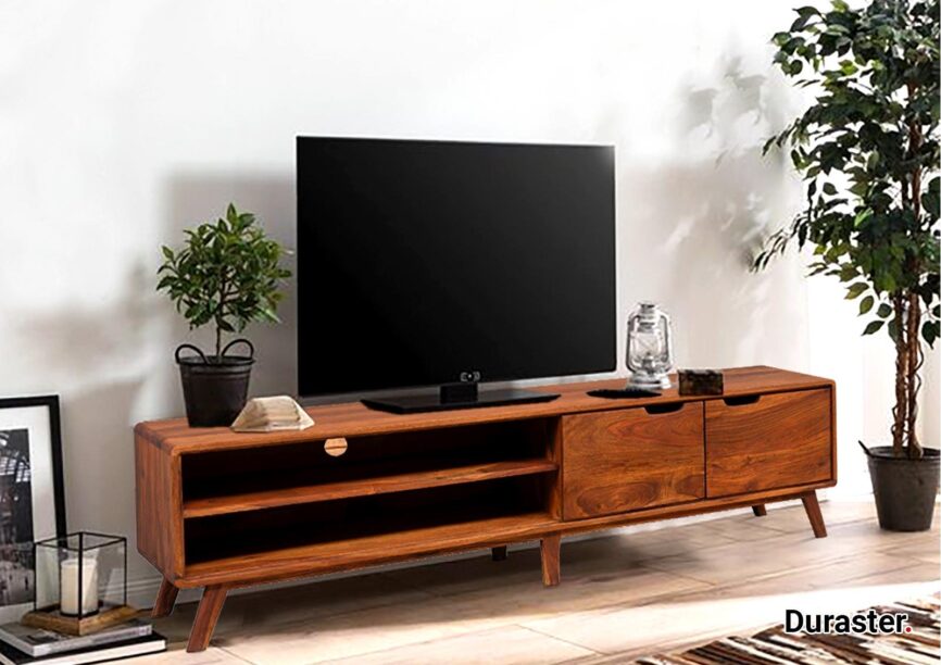 Ummed Modern Sheesham Wood TV Unit #11 - Duraster