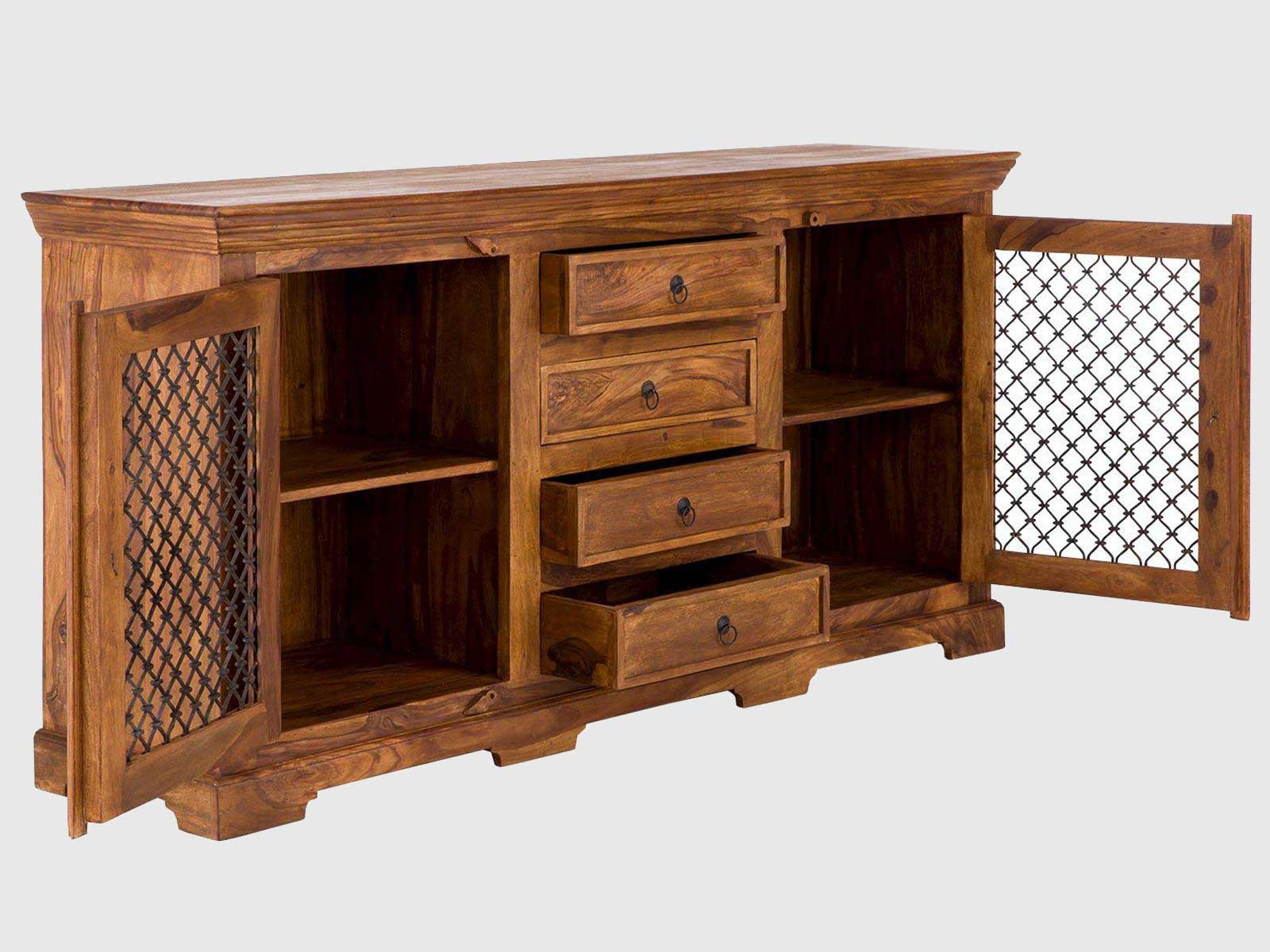 Duraster Vismit Solid Sheesham Wood Sideboard Cabinet #6 - Image 3