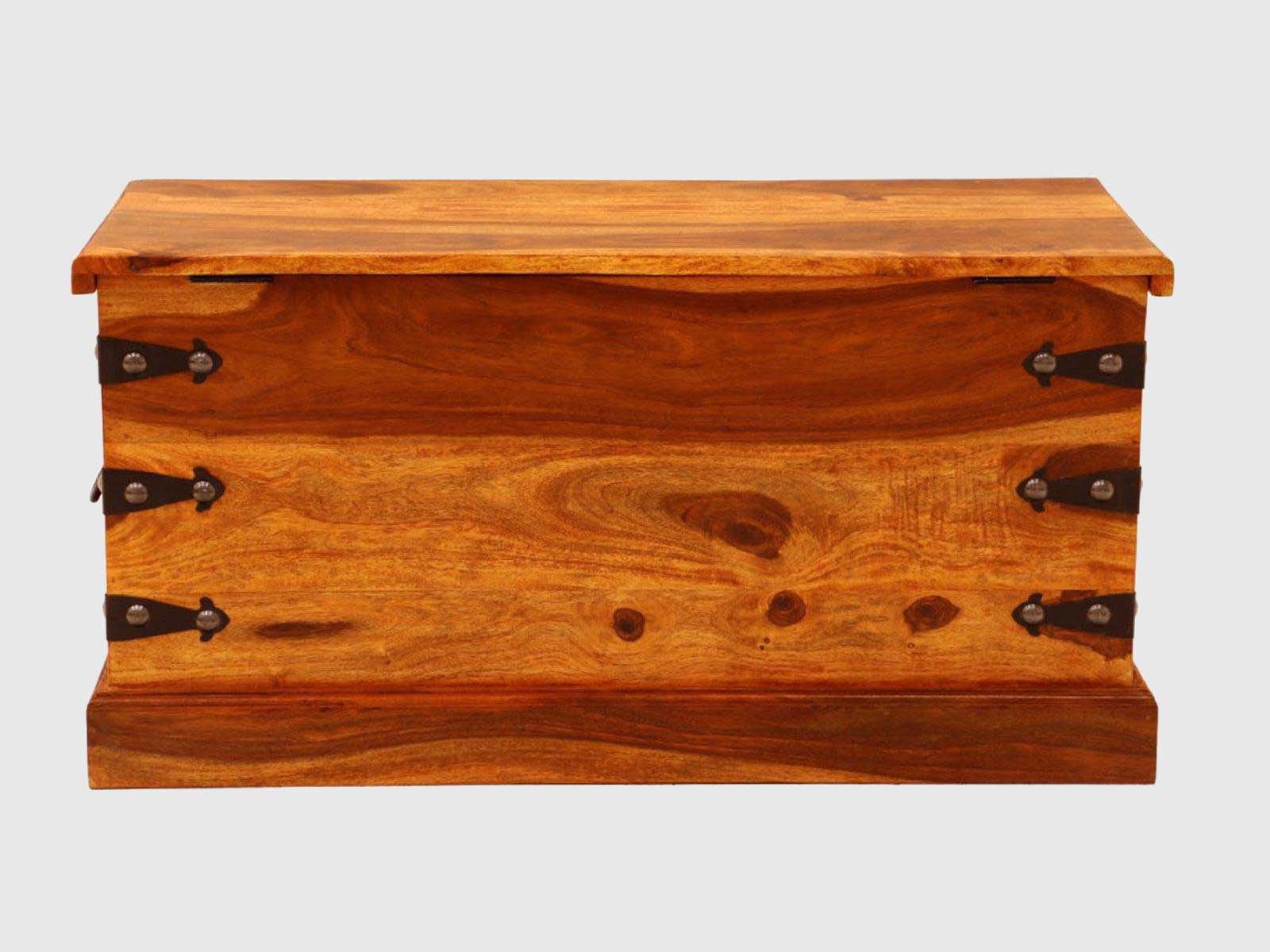 Duraster Vismit Solid Sheesham wood Colonial Style Storage Trunk #9 - Image 3
