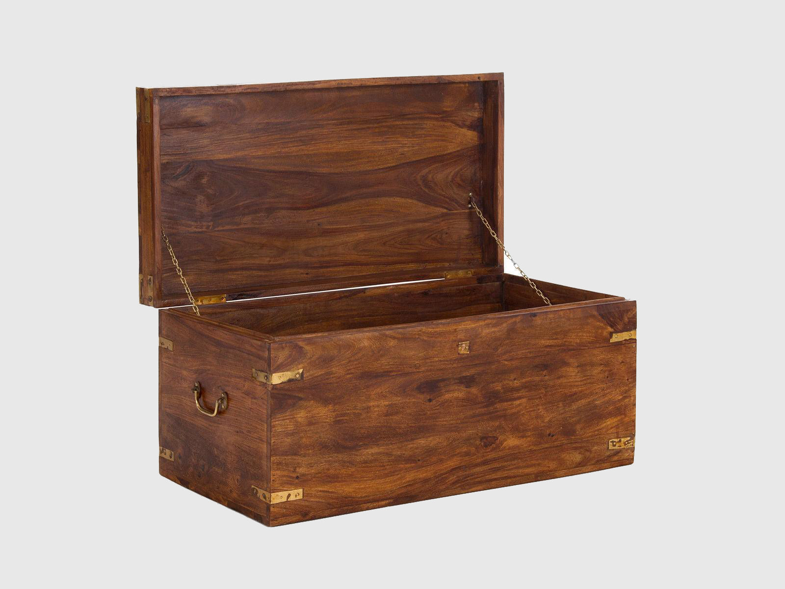 Duraster Vismit Solid Sheesham wood Storage Trunk #8 - Image 4