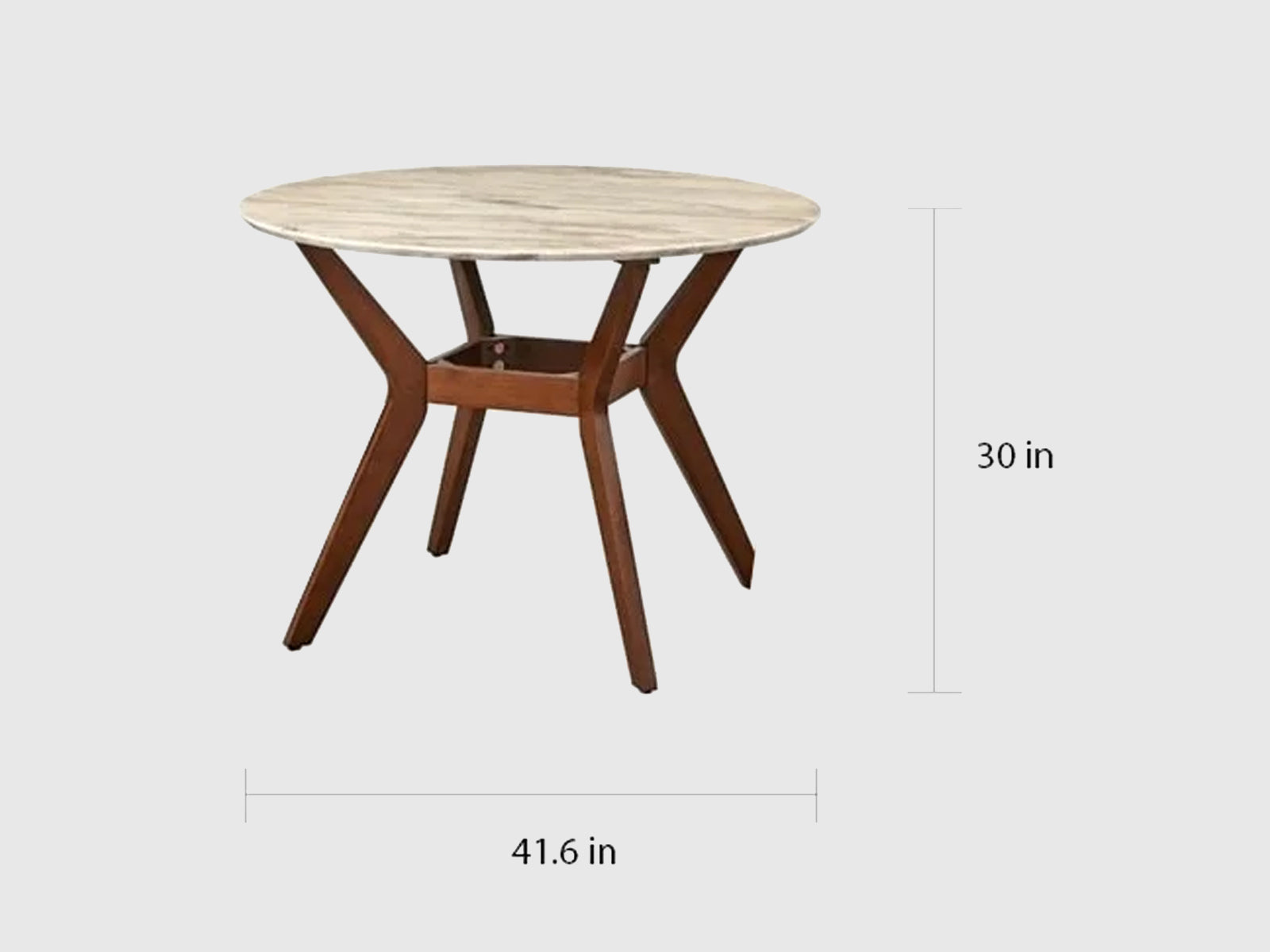 Duraster Xoteak Dining Table Set 4 Seater with Marble Top #3 - Image 6