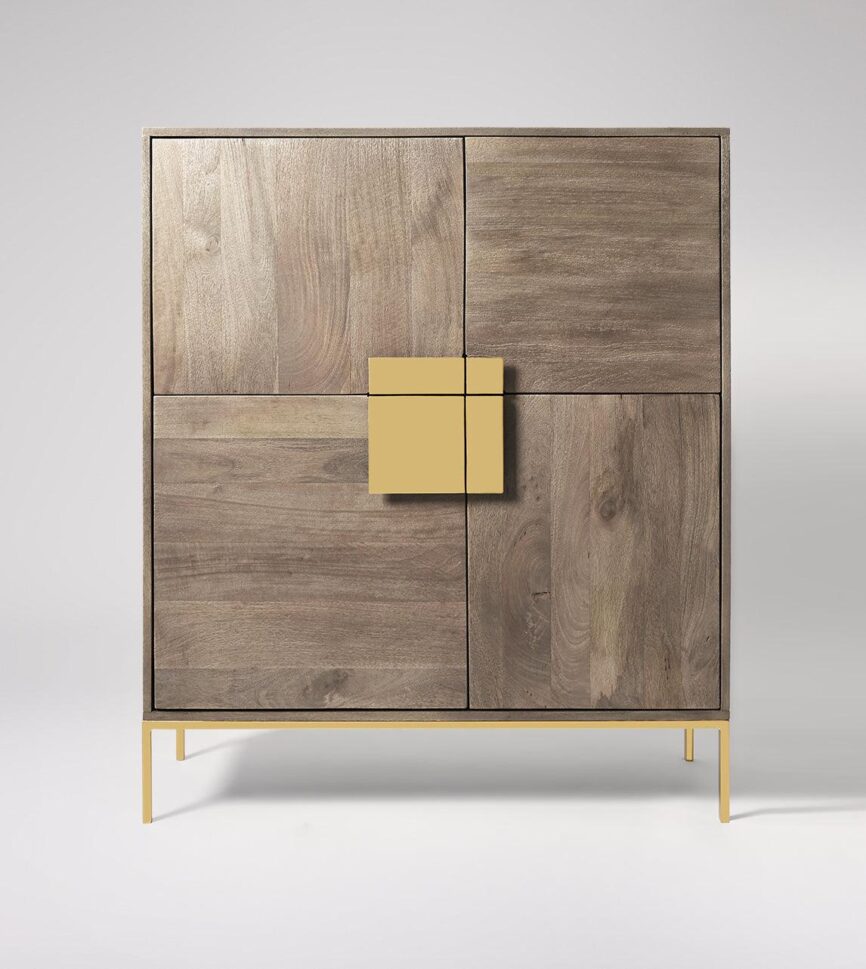 Versaw Cabinet Mango Wood Sand Grey #9 - Duraster