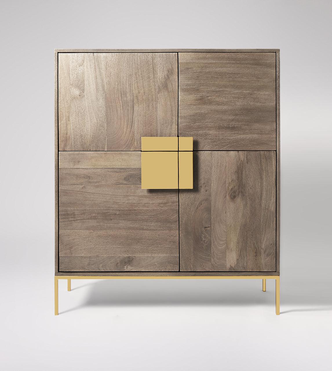 Versaw Cabinet Mango Wood Sand Grey #9 - Duraster