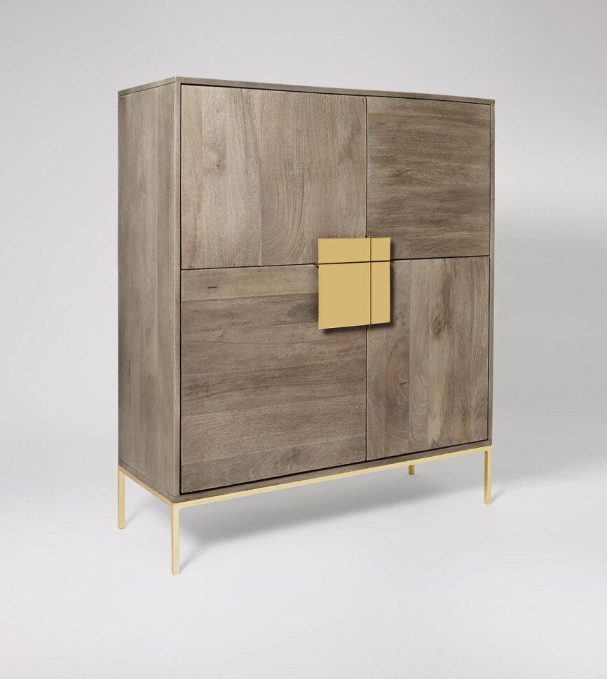 Versaw Cabinet Mango Wood Sand Grey #9 - Duraster