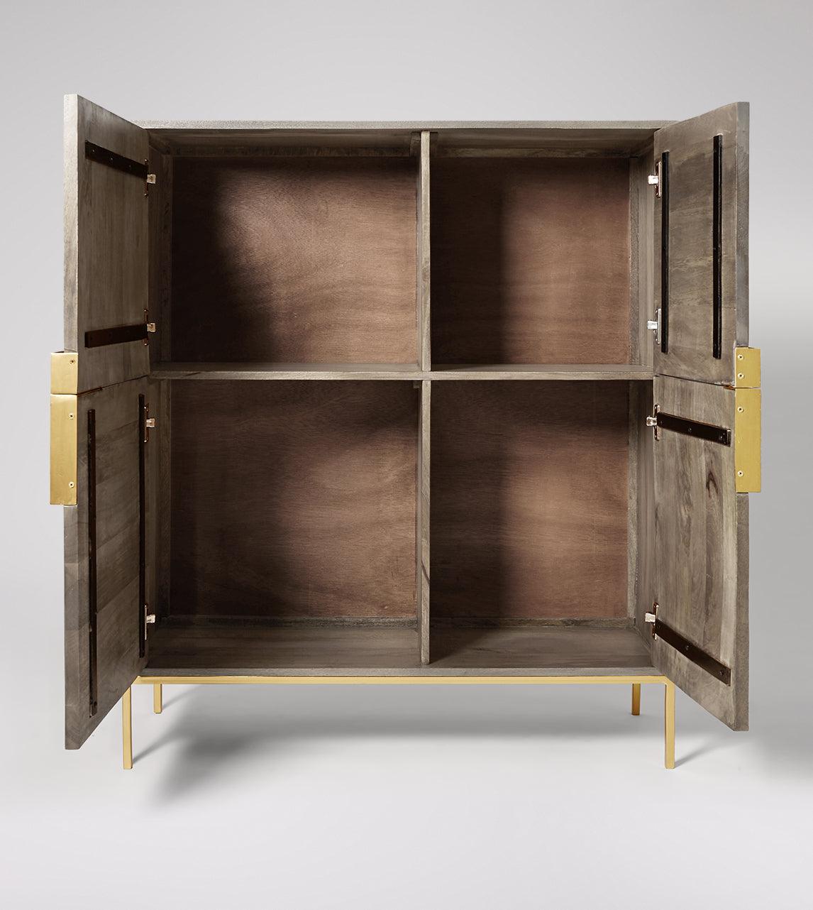 Versaw Cabinet Mango Wood Sand Grey #9 - Duraster