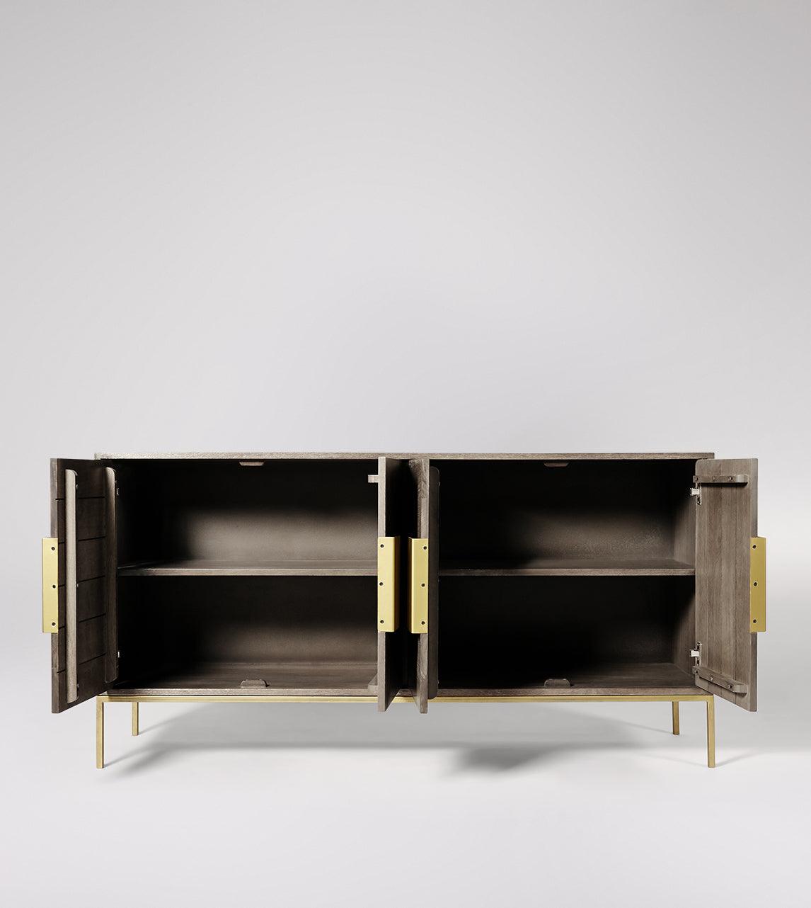 Versaw Sideboard Mango Wood Sand Grey #2 - Duraster