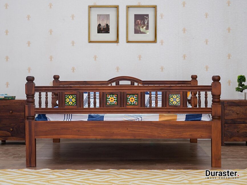 Vismit Solid Sheesham wood Bed #4 - Duraster