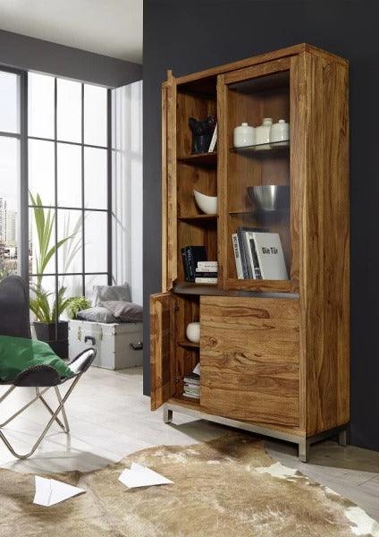 Meereen Sheesham Showcase Cabinet #3 - Duraster