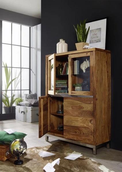 Meereen Sheesham Highboard Cabinet #4 - Duraster