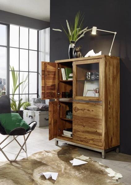 Meereen Sheesham Highboard Cabinet #5 - Duraster