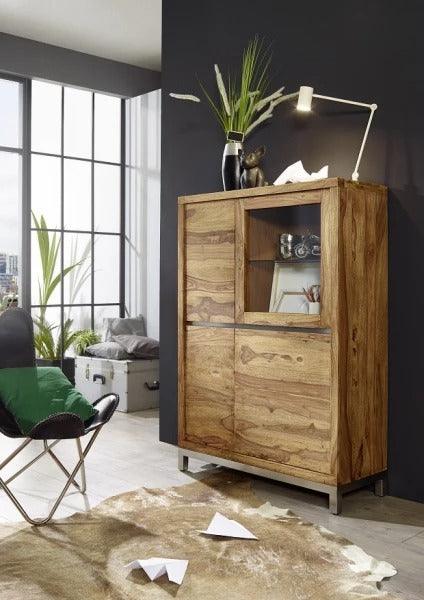 Meereen Sheesham Highboard Cabinet #5 - Duraster