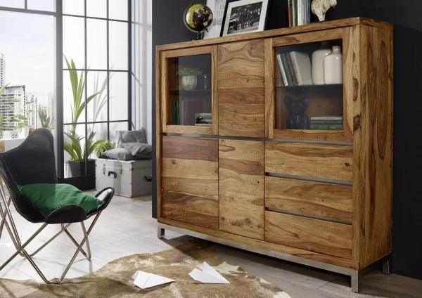 Meereen Sheesham Highboard  Cabinet #6 - Duraster