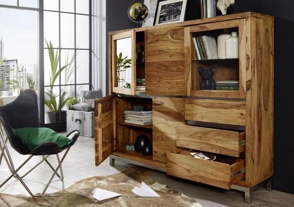 Meereen Sheesham Highboard  Cabinet #6 - Duraster