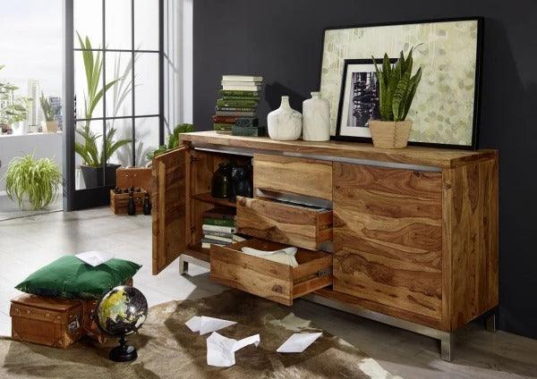 Meereen Sheesham Sideboard with drawers  Cabinet #7 - Duraster