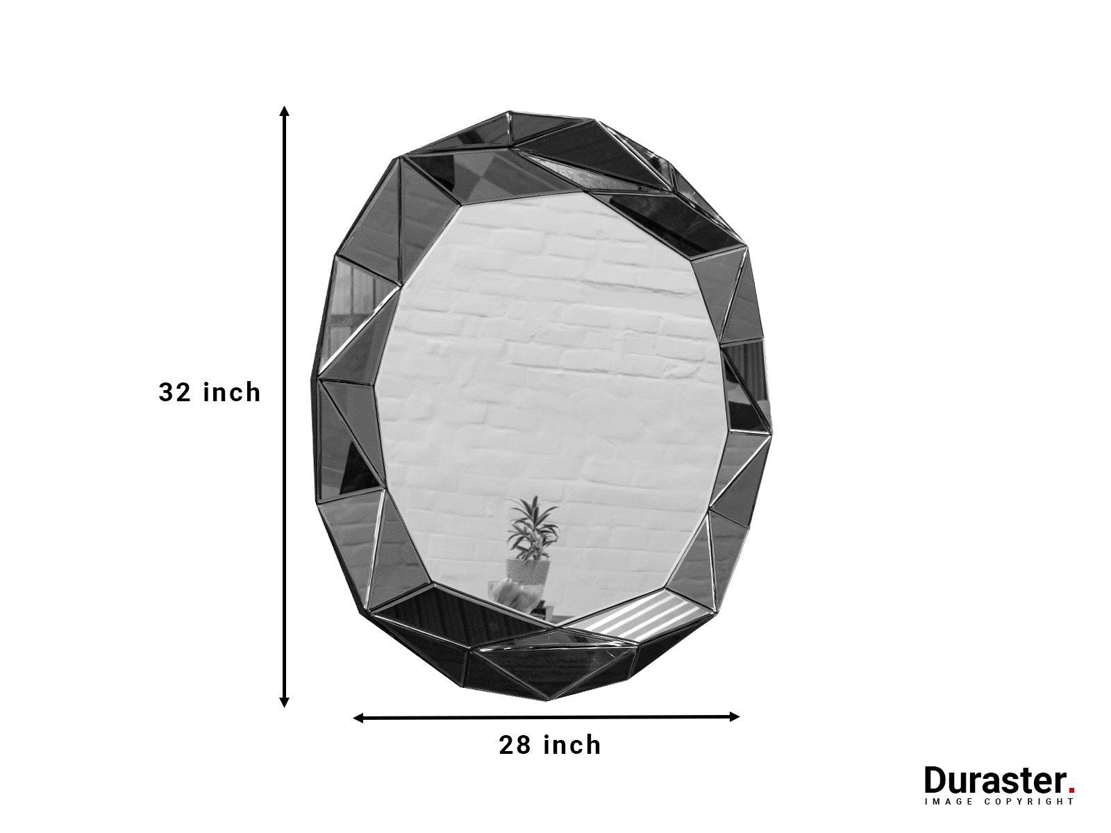 High Quality Glass Ovel Wall Mirror - Duraster