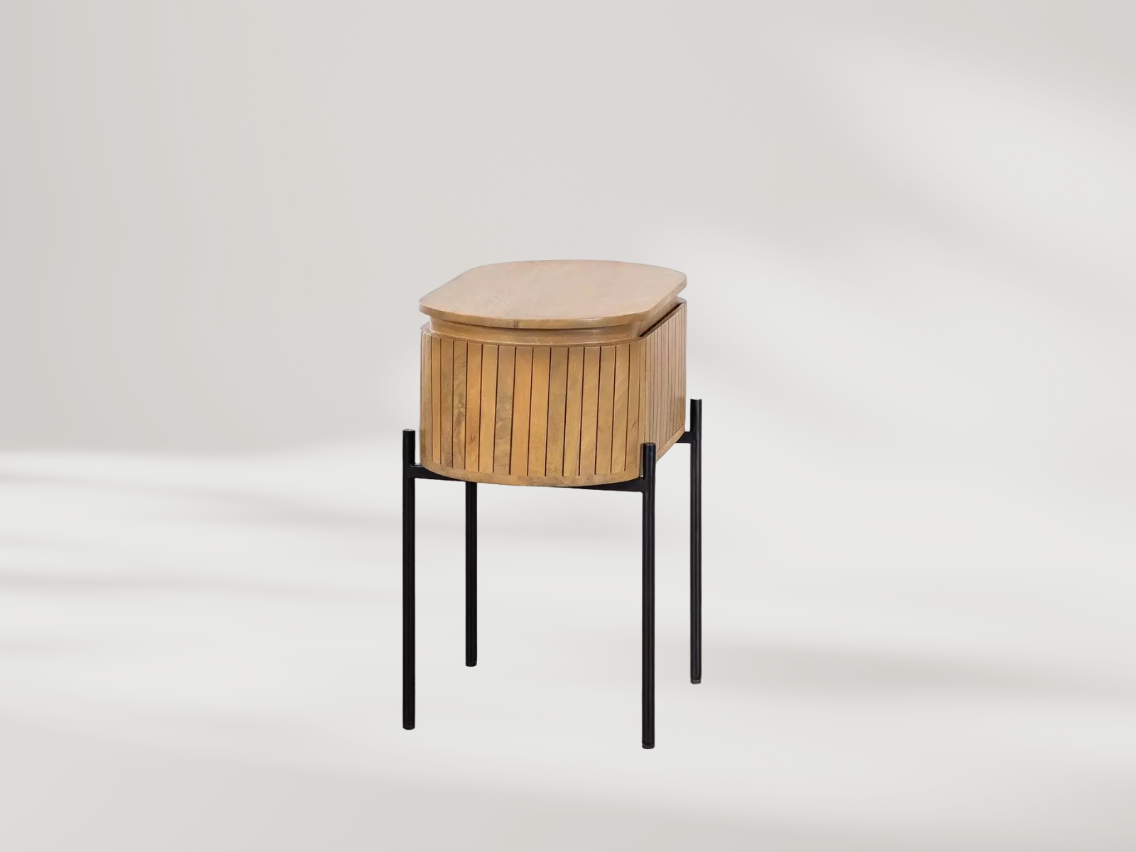 Piccolo Mango Wood Bedside #1 - Image 3
