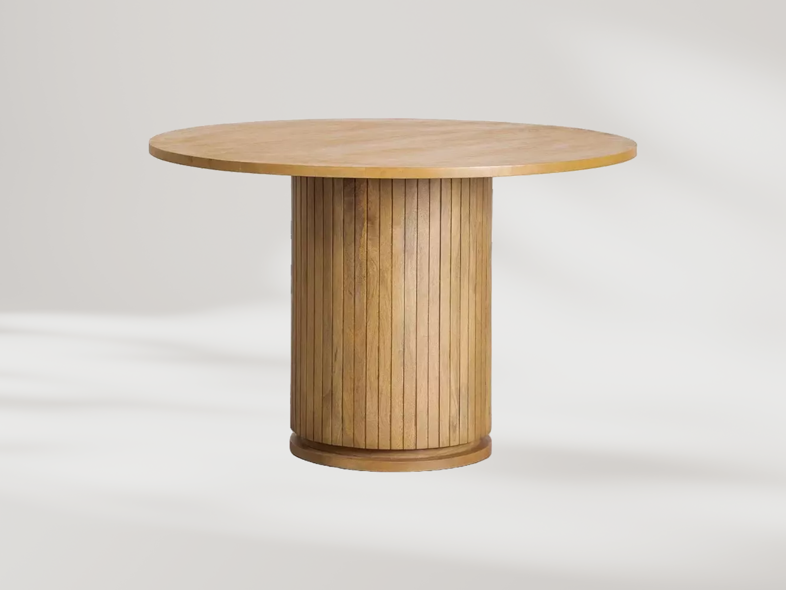 Piccolo Mango Wood Round Dining Table #11 - Image 2