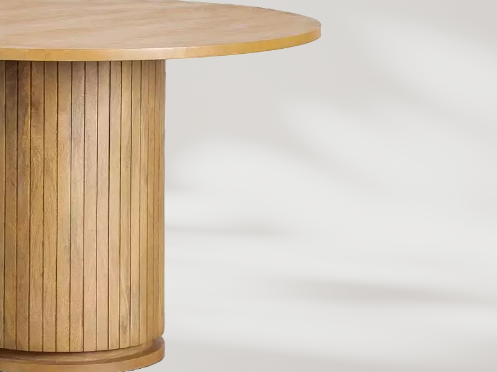 Piccolo Mango Wood Round Dining Table #11 - Image 3