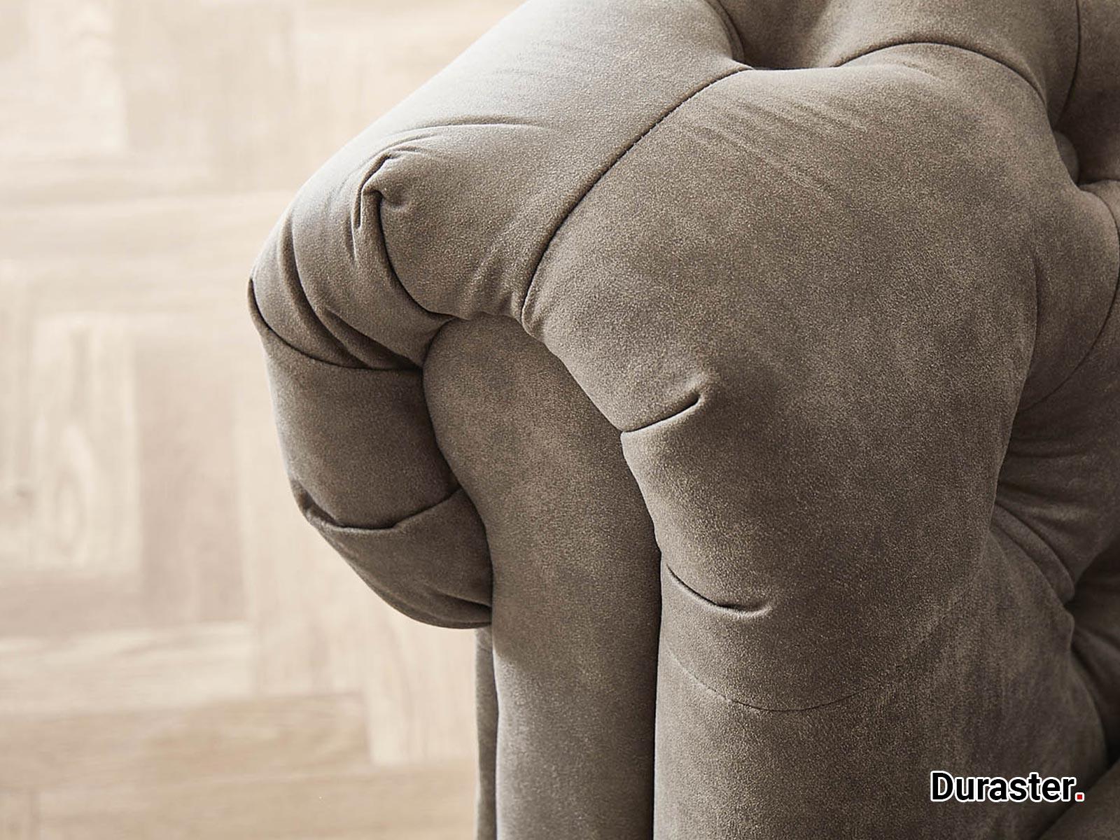 Norwich Chesterfield Taupe Ottoman Right #28 - Duraster