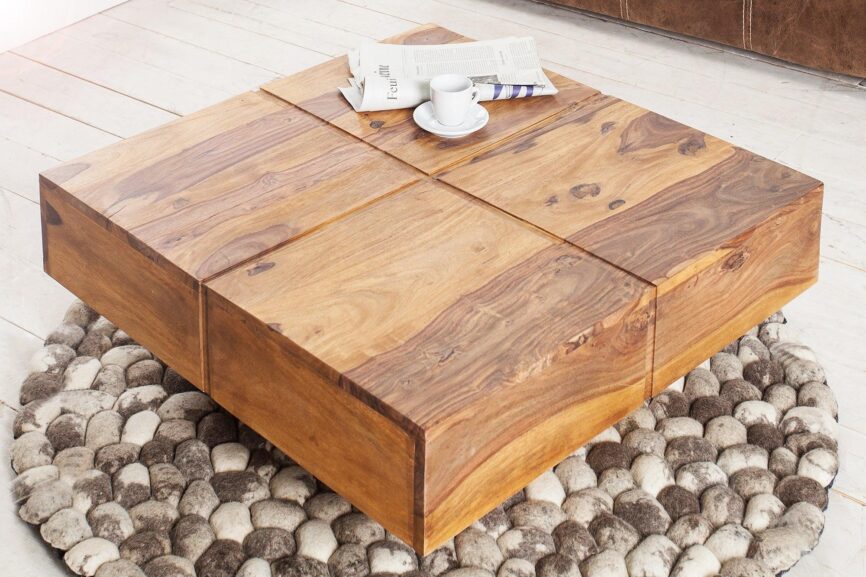 Vismit Sheesham Wood Coffee Table  #1 - Duraster