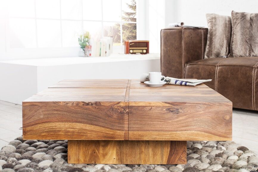 Vismit Sheesham Wood Coffee Table  #1 - Duraster