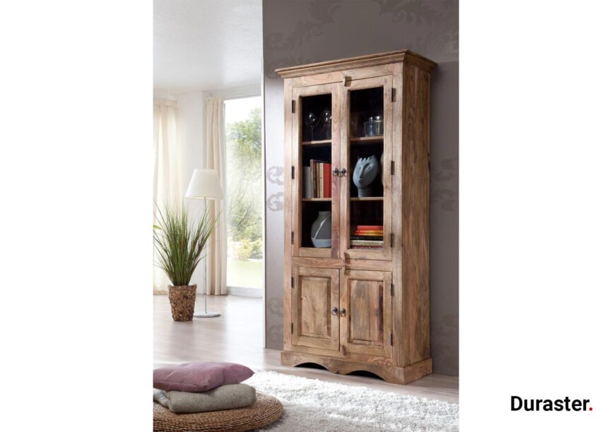 Victoria Modern Sheesham Showcase Cabinet #2 - Duraster