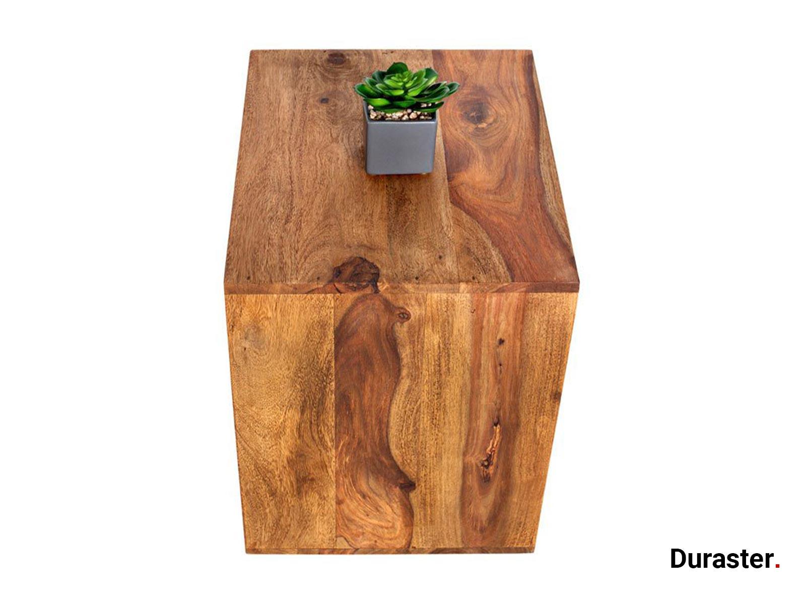 Solid Sheesham Square Side Table - Duraster