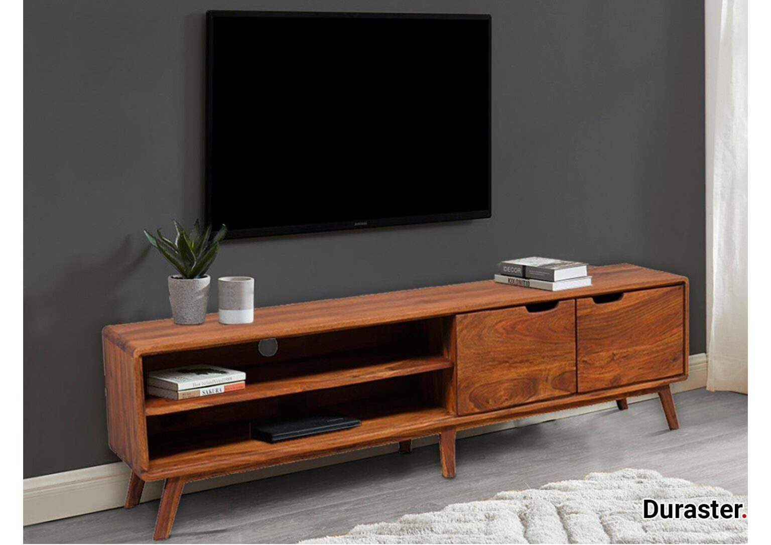 Ummed Modern Sheesham Wood TV Unit #8 - Duraster
