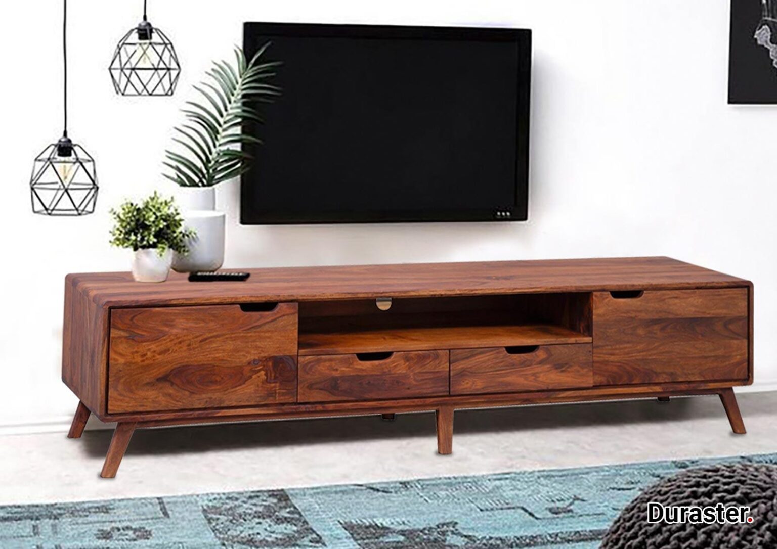Ummed Modern Sheesham Wood TV Unit #9 - Duraster