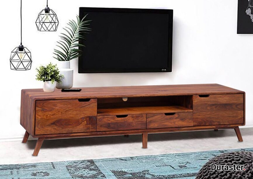 Ummed Modern Sheesham Wood TV Unit #9 - Duraster
