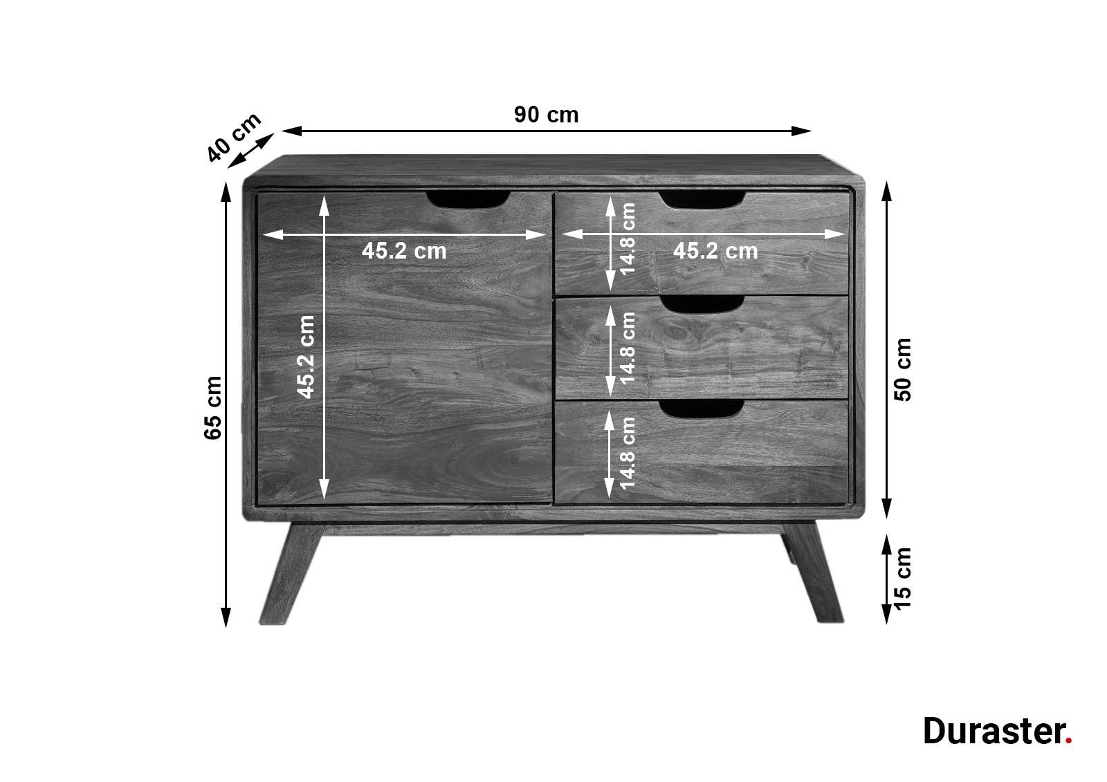 Ummed Modern Sheesham Wood Chest of Drawers Cabinet #7 - Duraster