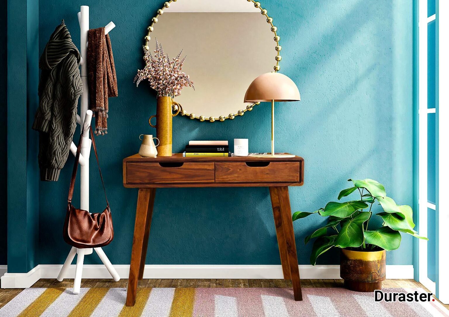 Ummed Modern Sheesham Wood Console Table - Duraster