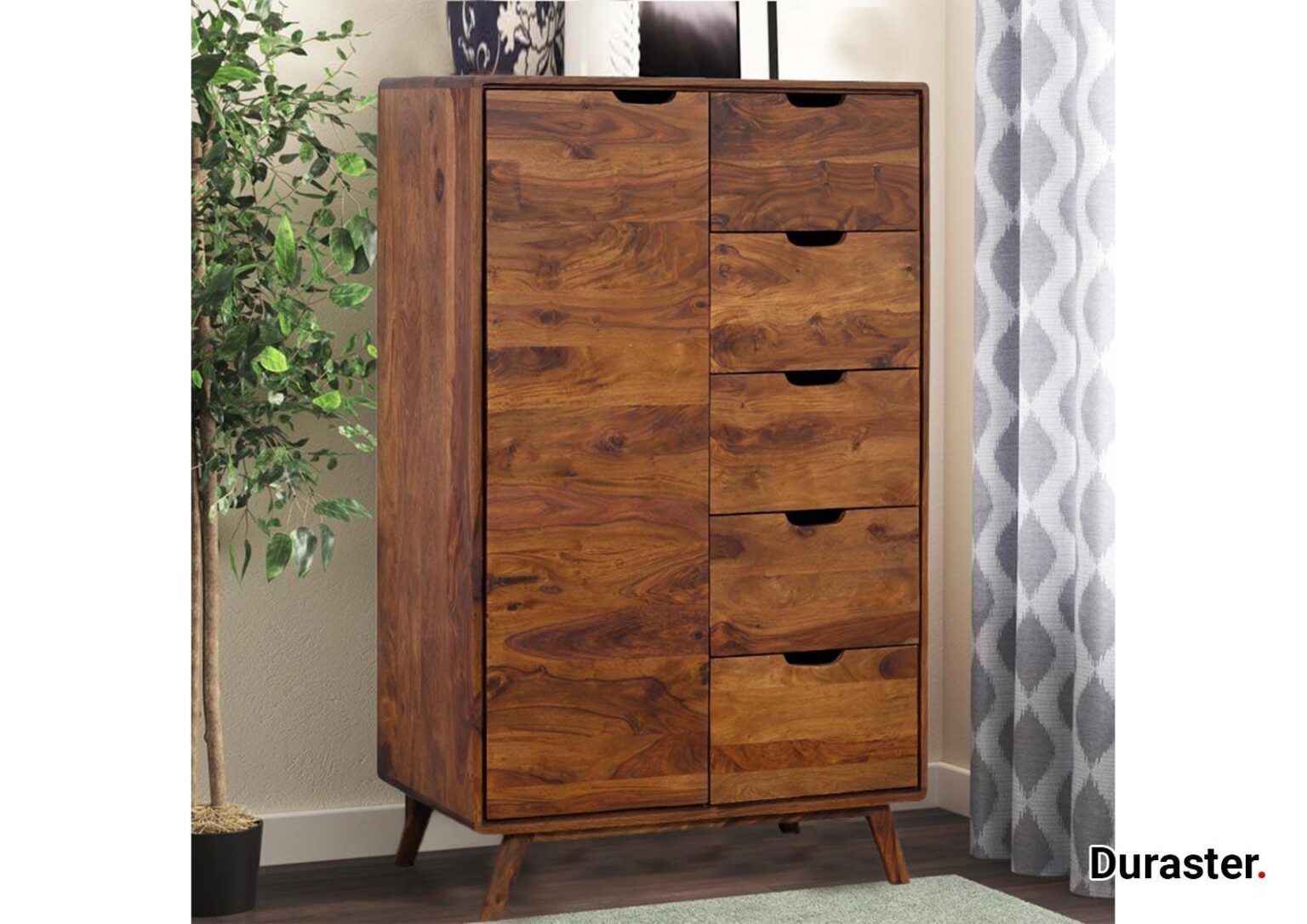 Ummed Modern Sheesham Chest of Drawers Cabinet #3 - Duraster