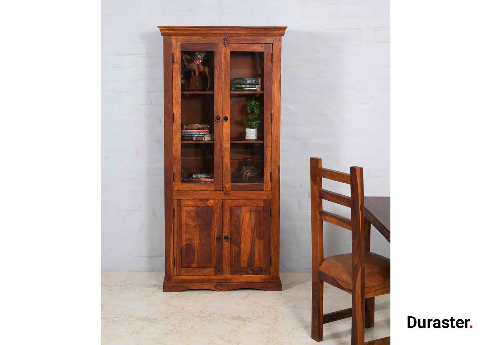 Victoria Modern Sheesham Showcase Cabinet #2 - Duraster