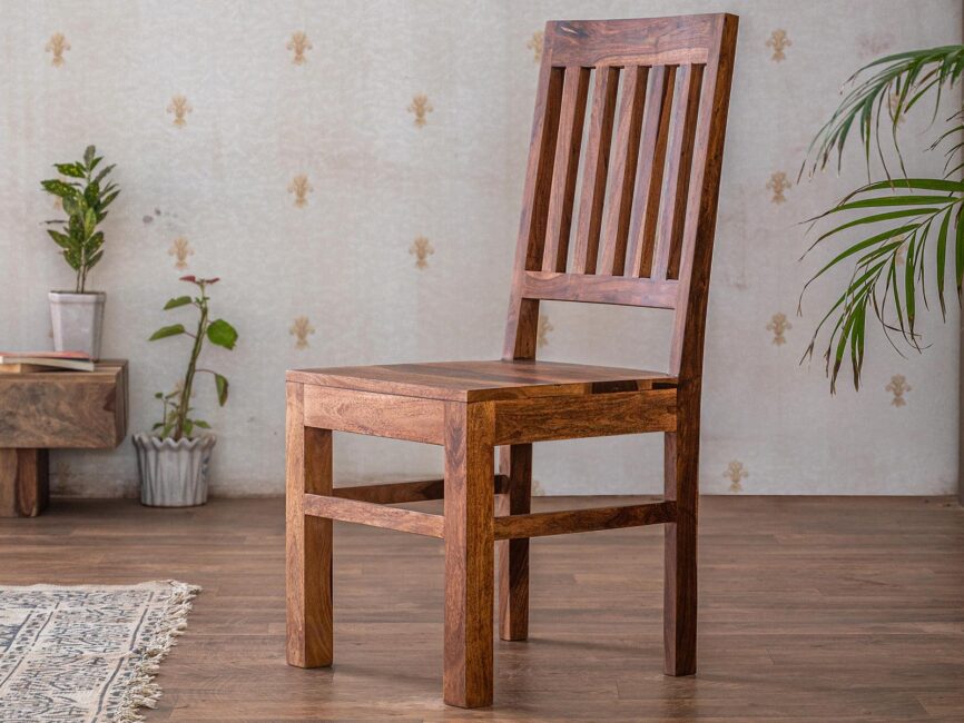 Vismit Solid Sheesham wood Dining chair #6 - Duraster