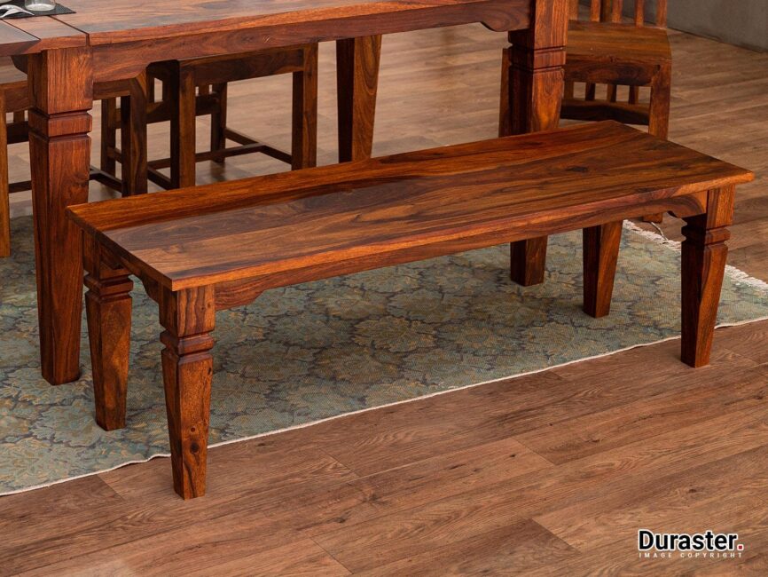Vismit Solid Sheesham wood Bench #3 - Duraster