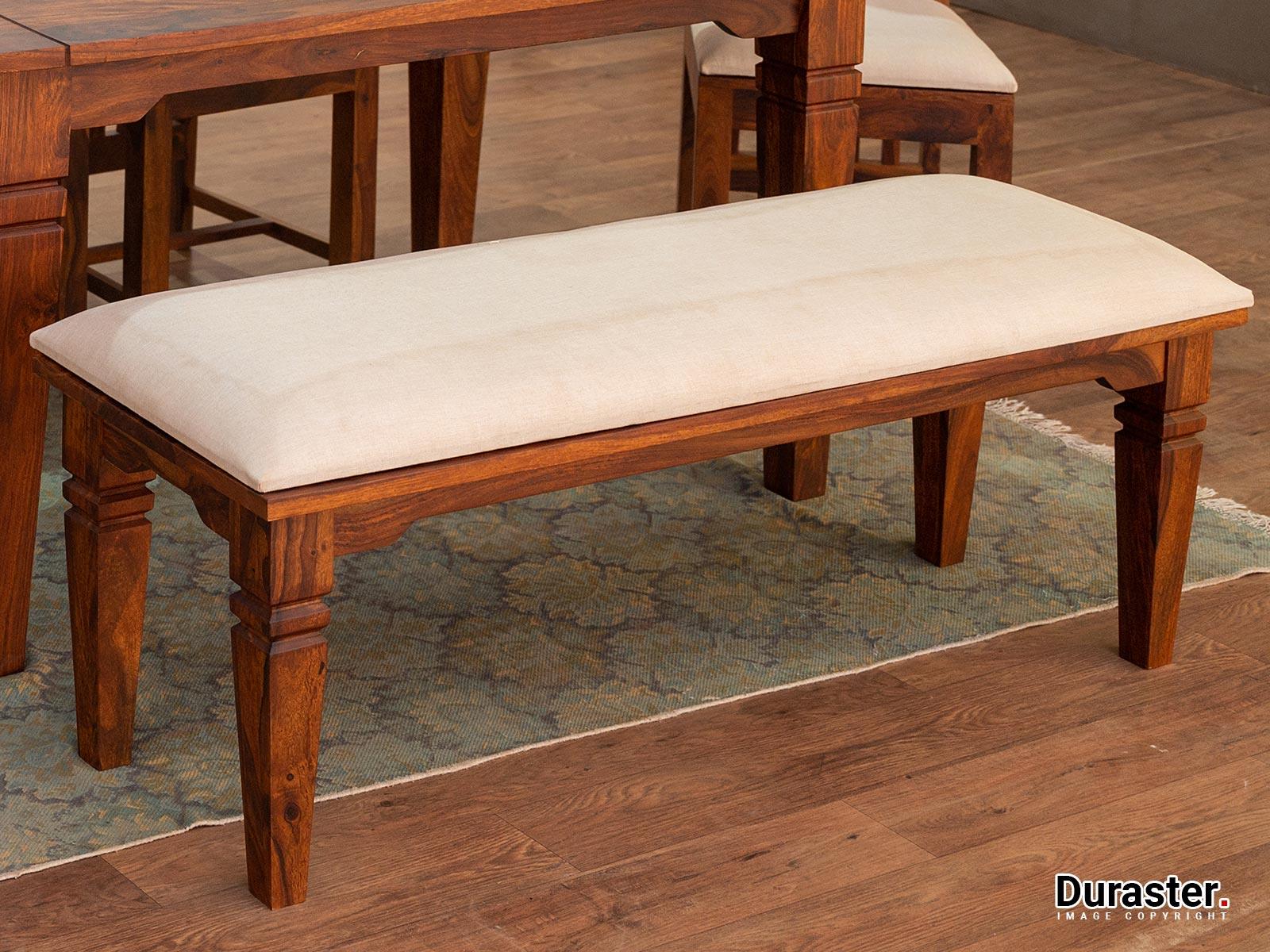Vismit Solid Sheesham wood Bench #4 - Duraster