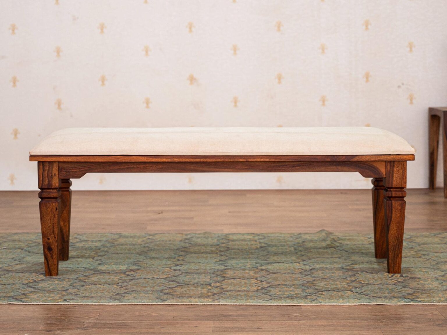 Vismit Solid Sheesham wood Bench #4 - Duraster