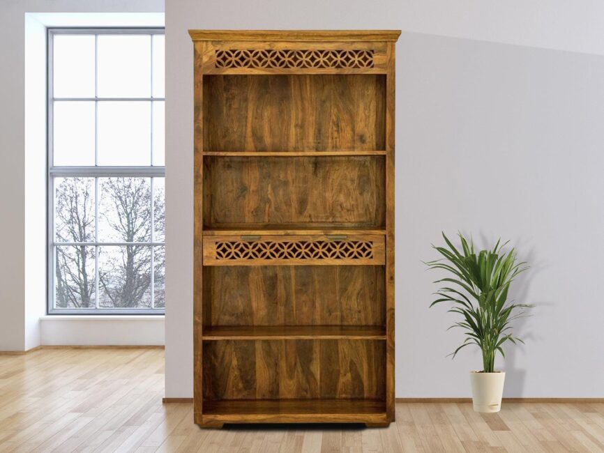 Vismit Solid Sheesham wood Book Shelf #7 - Duraster