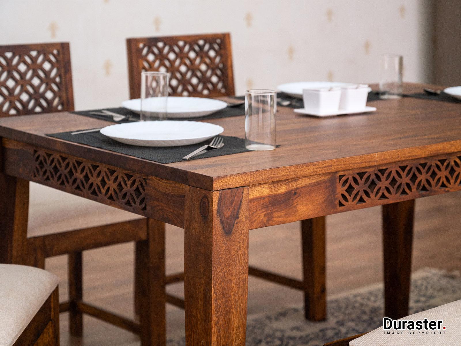 Vismit Solid Sheesham wood Dining Table #4 - Duraster