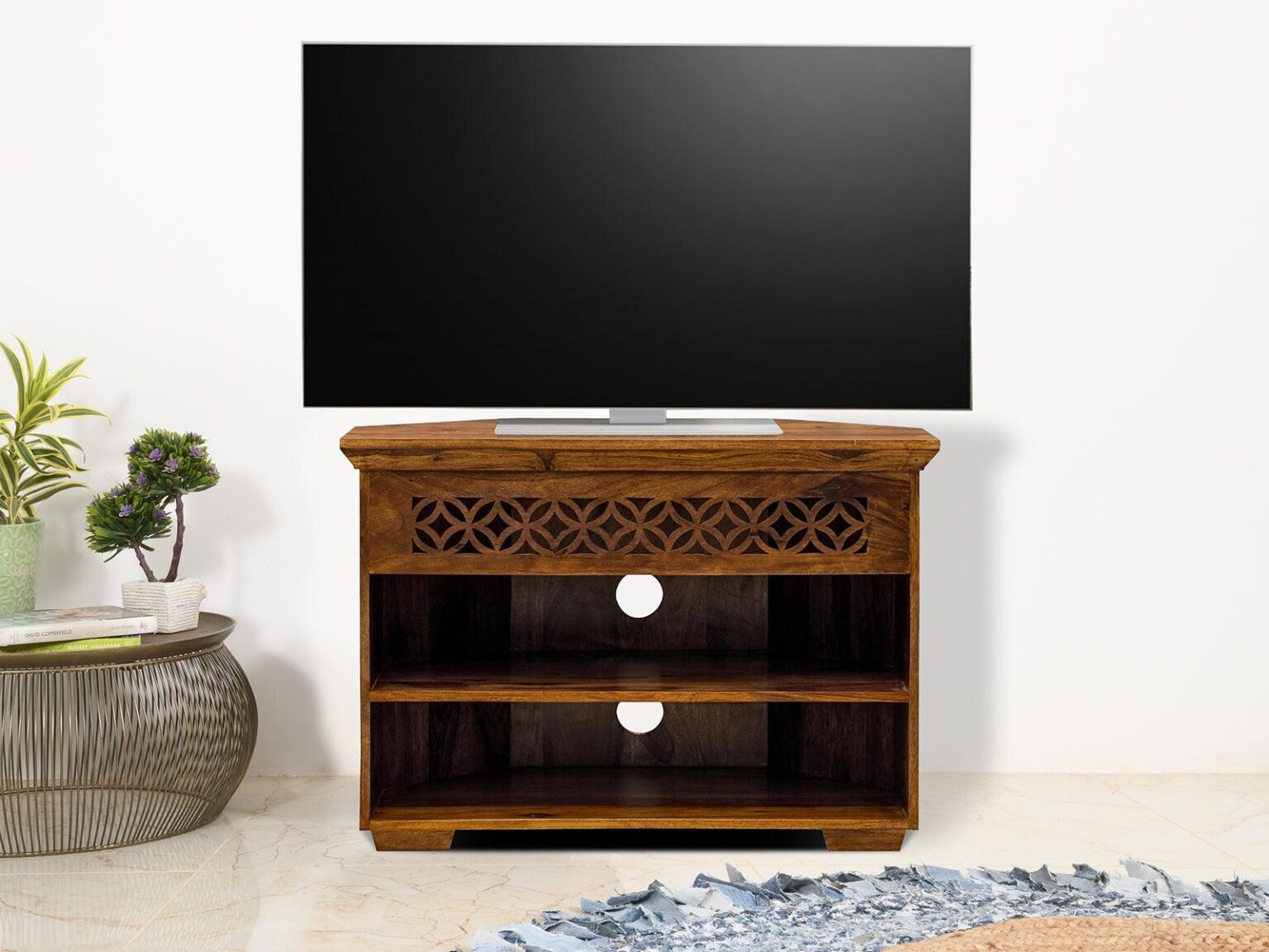 Vismit Solid Sheesham wood T.V. Unit #1 - Duraster