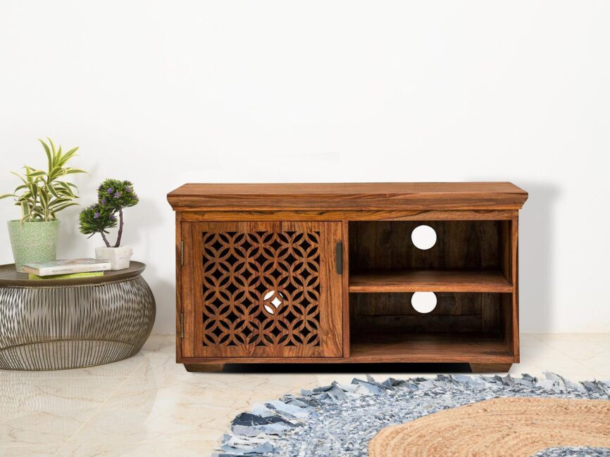 Vismit Solid Sheesham wood T.V. Unit #2 - Duraster