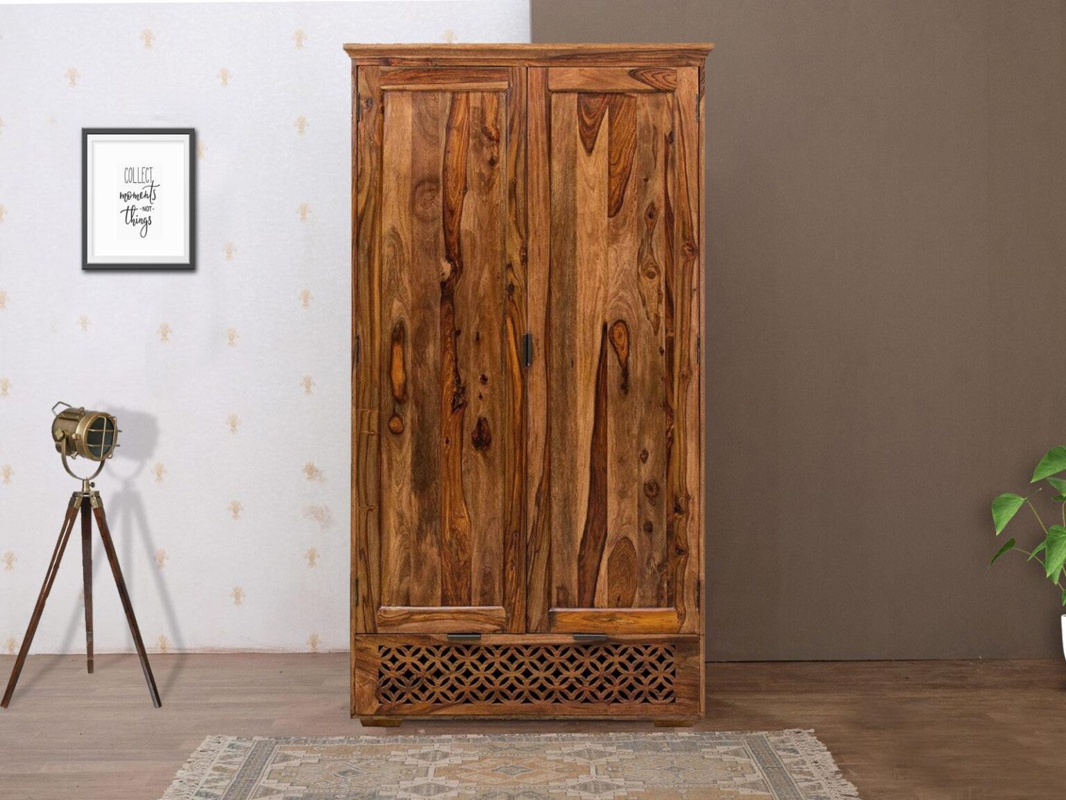 Vismit Sheesham Wood Spacious Cabinet #13 - Duraster
